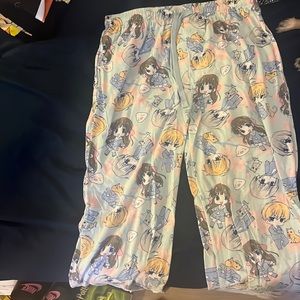 Blue Fruits Basket anime pajama pants